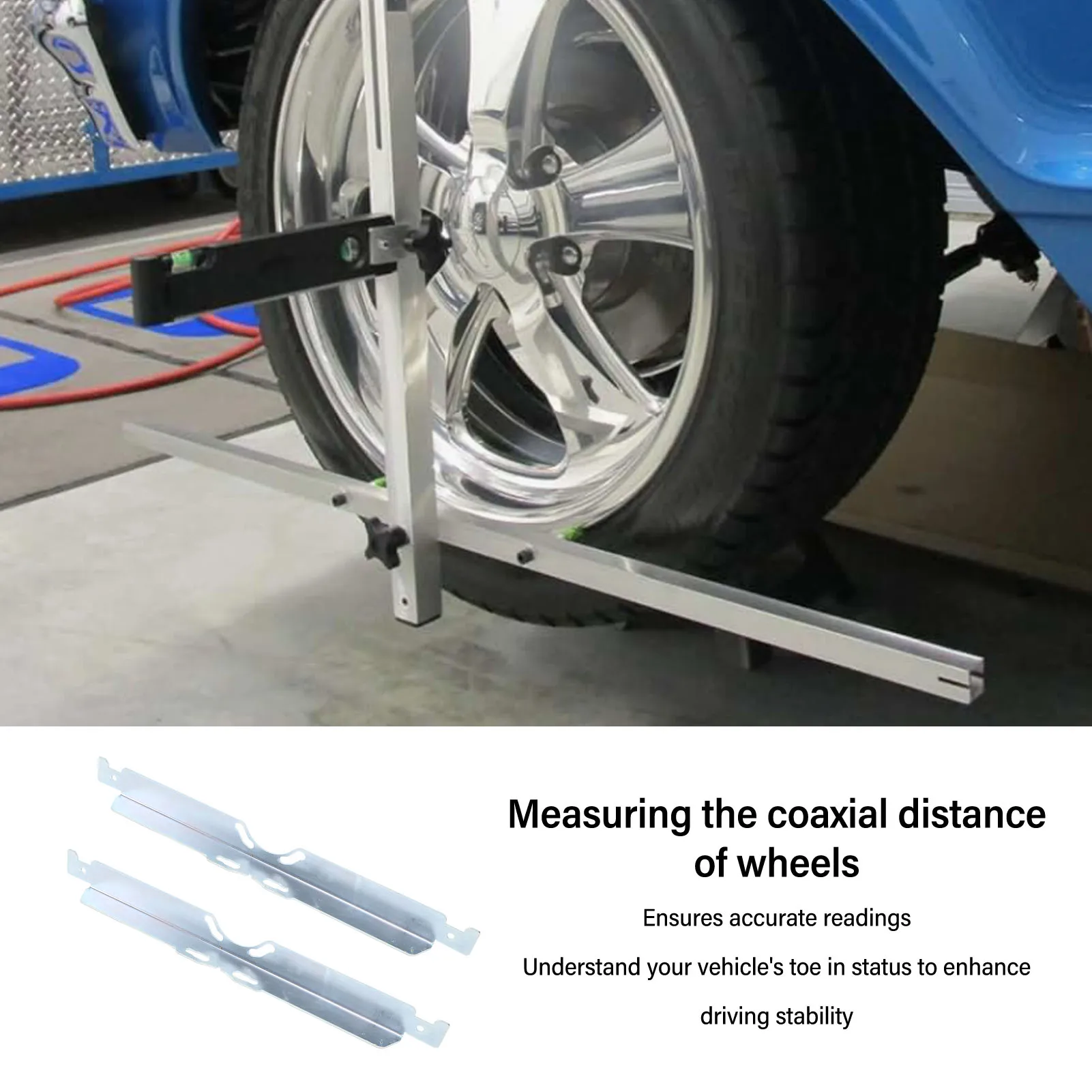 

Toe Alignment Tool Plate Wheel Alignment Tool Stainless Steel Fit Accurate Measurement Heavy Duty for Truck for SUV