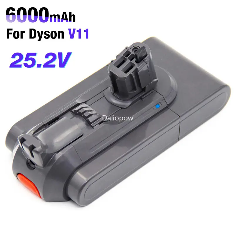 25.2v Dyson Replacement Click-in Battery 6.0Ah for V11 Cordless Stick V11 Outsize V11 Animal Torque Drive Part No 970425-01