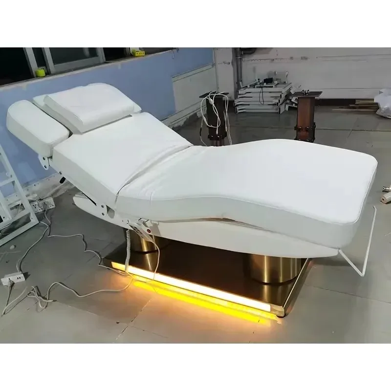 Luxurious   Shop Spa Facial Chair Bed 4 Motors Adjus   Electric Reclining Massage    and Bed Have Heating Function