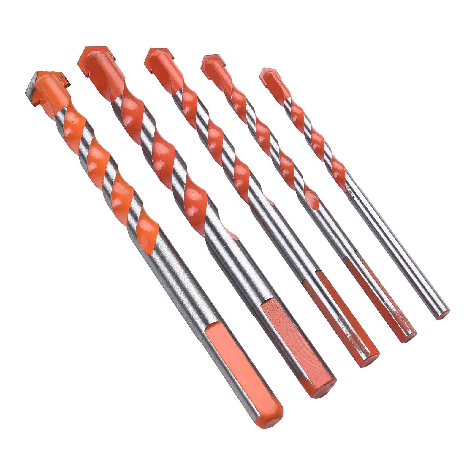 Bricks Drill Bit Tiles Wood 5/6/8/10/12mm 5Pcs/Set Carbide Tip Ceramic Kit Multifunctional Orange Punching Hole