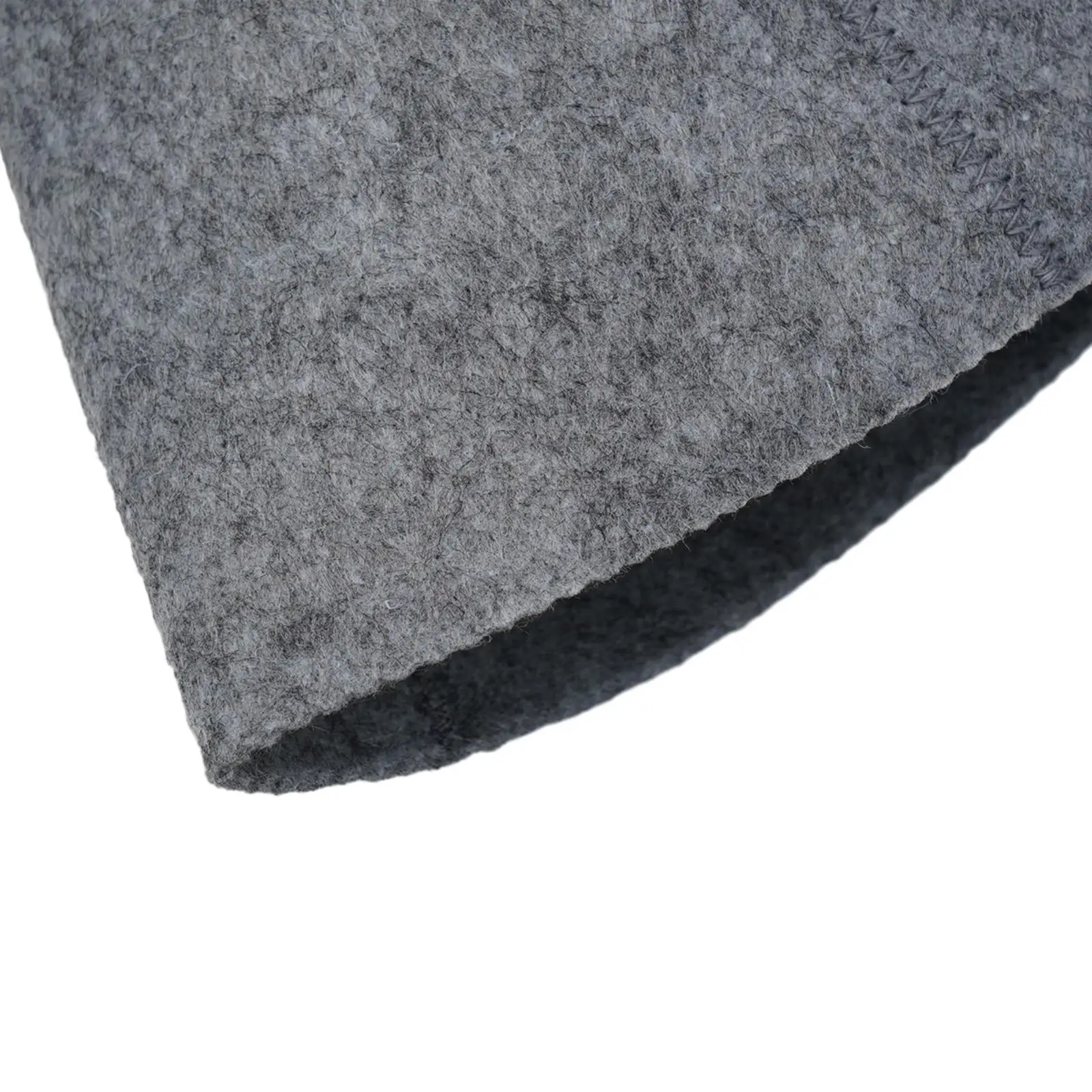 Wool Cap Sauna Hat Felt Foldable Grey Porosity Shower Soft Solid Spa Bath With Hanging Loop 1pcs 27.6*9.1inches