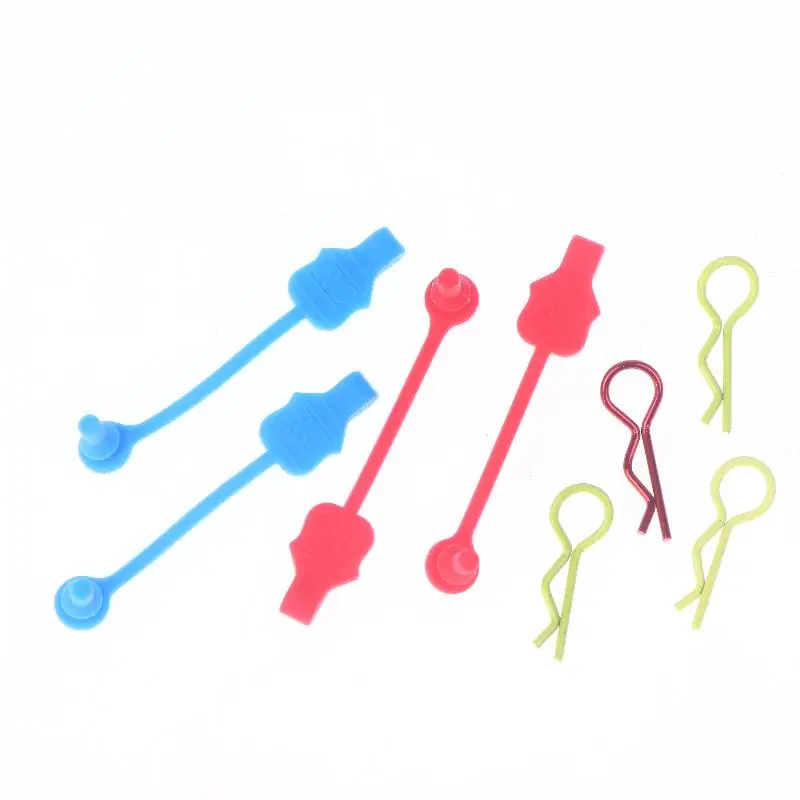 1/10 1/8 스케일 RC 모델 자동차용 4개 세트 아르마 그라나이트 크라톤 6s 업그레이드 부품 실리콘 바디 클립 리테이너