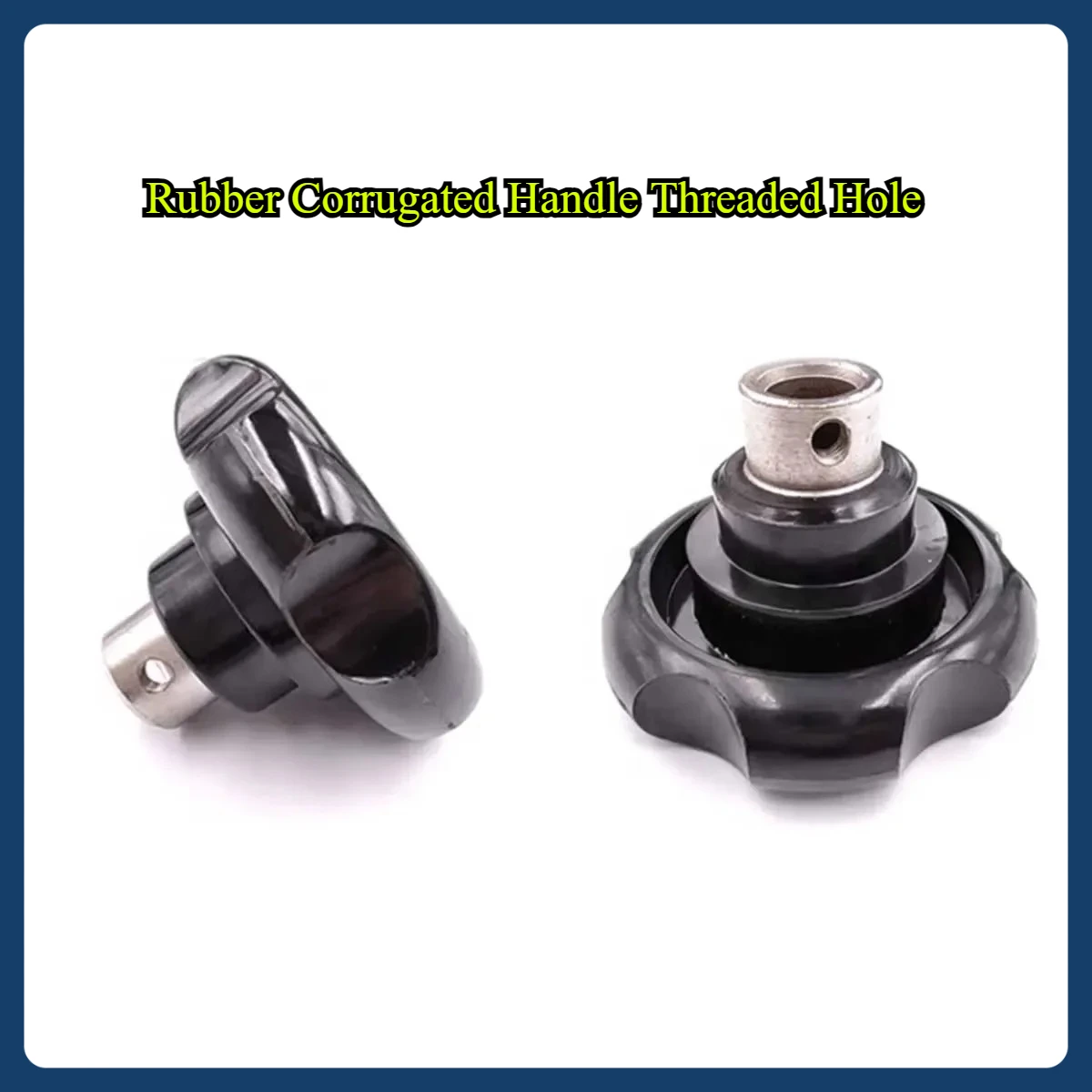 

Rubber Wood Corrugated Handle Handwheel Light Hole Corrugated Handle Threaded Hole