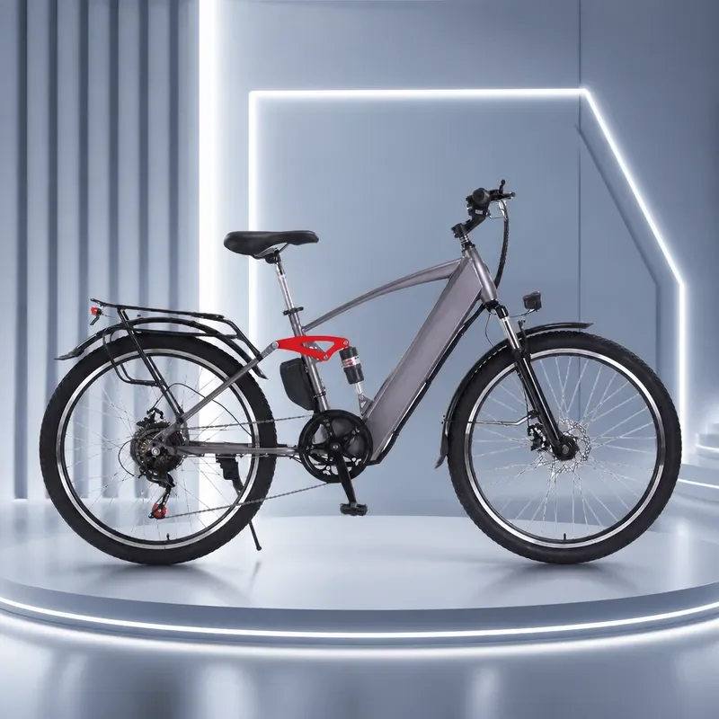 Flying Pigeon 26 Inch Electric Bicycle Women Commuter Folding E Bike Lithium Battery Power Assist Cycling Export Model