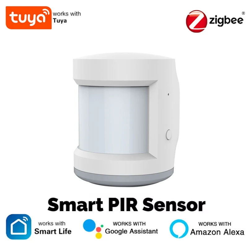 Moes Tuya ZigBee PIR Human Inductive Detector Intelligent Motion Sensor Emergency Alarm Switch Linkage Remote Monitoring System