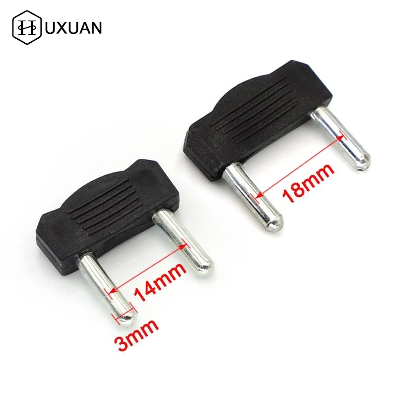 【W】10Pcs 14mm 18mm Pitch Connecto Plug RCA Audio Video Terminal Block Banana Plug 3mm Needle Short-circuit Plugs view 2