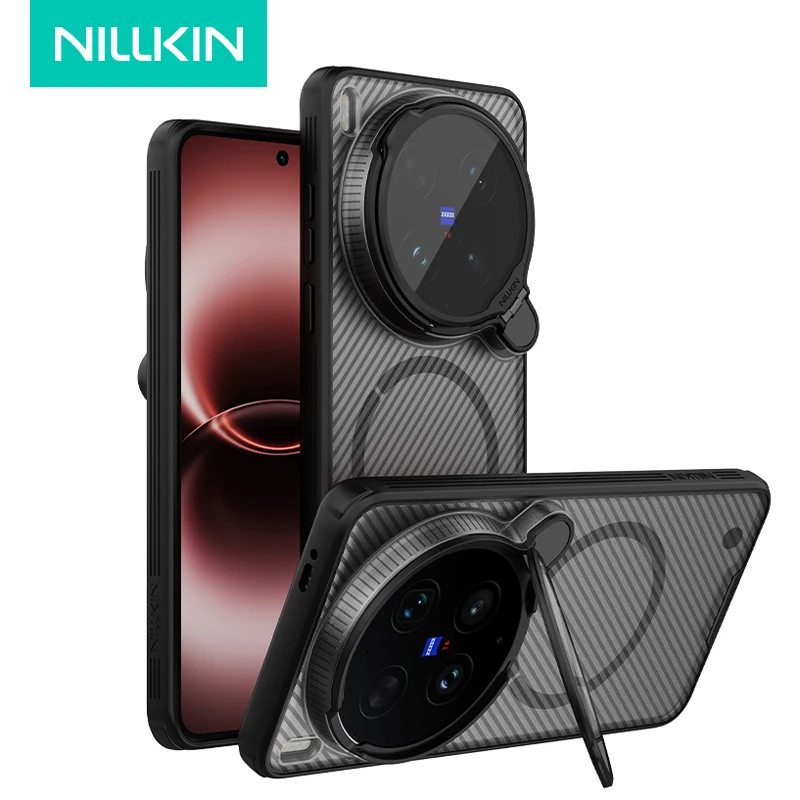 

NILLKIN Case For VIVO X300 Ultra CamShield Prop Magnetic Case Anti-drop PC +Soft TPU Camera Protection Stand Cover
