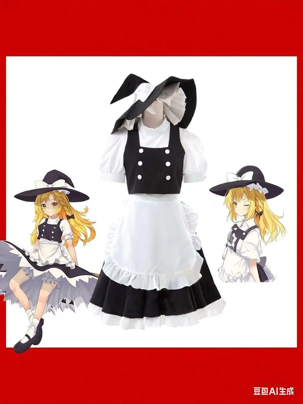 

Костюм для косплея Touhou Project для Touhou Hisouten, полный комплект костюма для косплея Kirisame Marisa