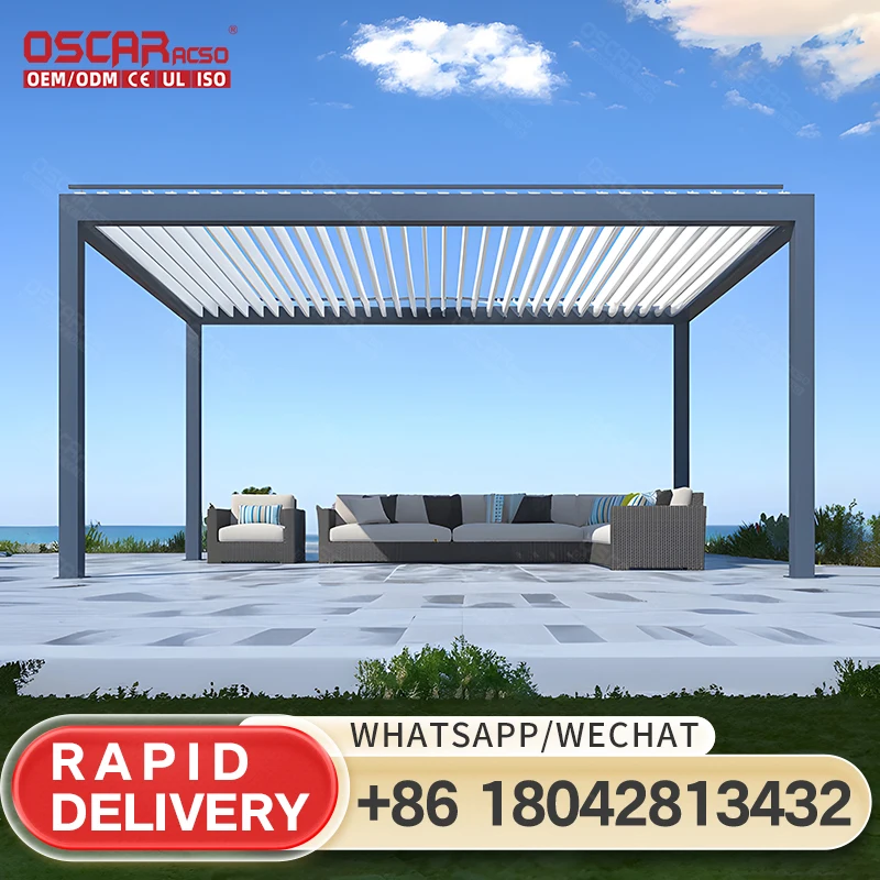 Customizable Aluminum Alloy Pergola for Outdoor Spaces in the US It offers a perfect blend of functionality and style suitable f