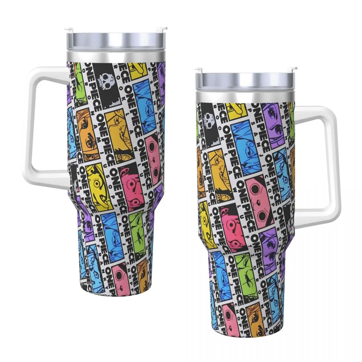 O-One Anime P-Piece Tumbler Cold Drink Water Bottle Leakproof Stainless Steel Coffee Mug Design Travel Mugs Cup