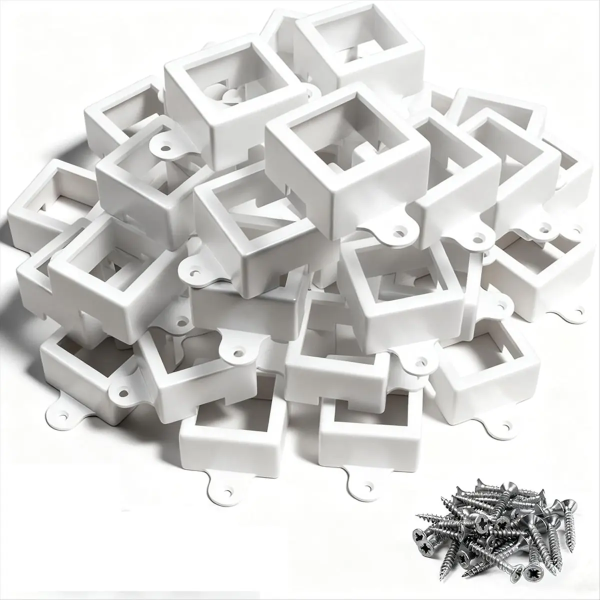 Budget-Friendly-45 Pack Light Clips for H705A//H805 Outdoor Lights with 90 Screws Secure Mounting Brackets for Permanent