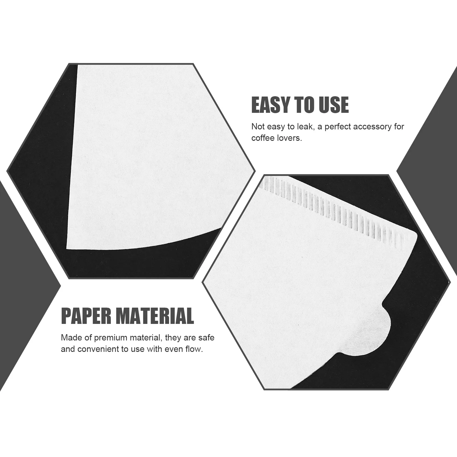 

100pcs Filter Paper Filters Automatic Machine Maker Strainer Filtering Odorless Leak Resistant Coffee Filter Papers For Home