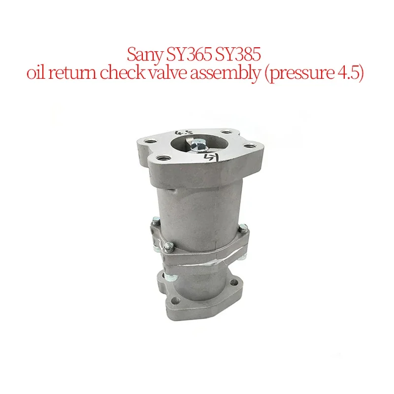 

Construction Machinery Excavator Accessories Suitable for Sany SY365 SY385 Oil Return Check Valve Assembly (Pressure 4.5)