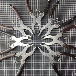 Lederen parallelle klemtang DIY handgemaakte lederen tang Drukken/bind maken Platte mond Vaste tas/schoen Craft Making Tools