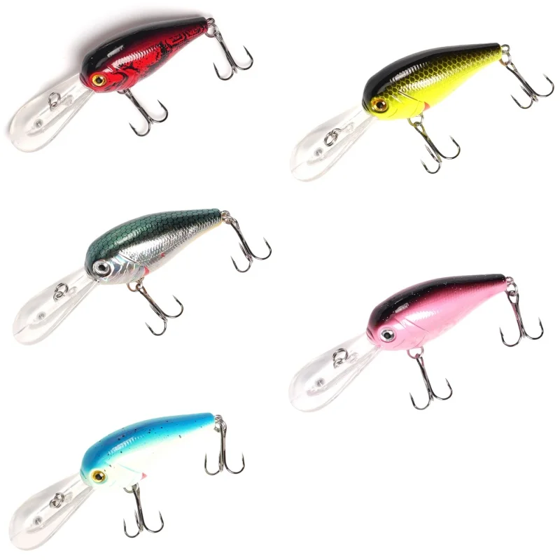 

wondersee 5pcs 90mm 10g Extra Long Lip Flutter Vibration VIB Long Casting Sinking Wobbler Fishing Lure Hard Bait Crank Pike