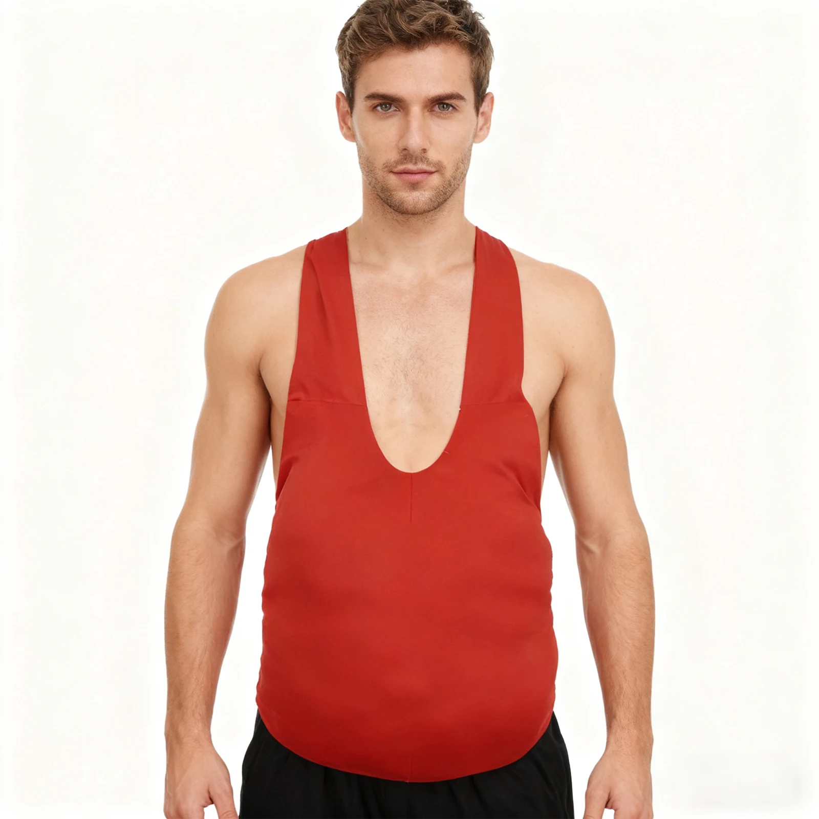 1 قطعة حشوة البطن وهمية قابل للتعديل الدهون موقف الدعامة هالوين زي ملحق للبالغين الرجال النساء مضحك مخيف وهمية وسادة البطن #4