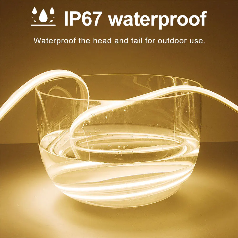 12V Hand Scan Sensor and Touch Dimmer Switch LED Strip Waterproof Light Tape Bedroom Kitchen Cabinet Backlight Lighting strip