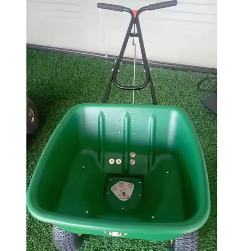 50-Litre Lawn Garden Seed Planter, Hand-Push Multi-Purpose Agricultural Spreader Seeder