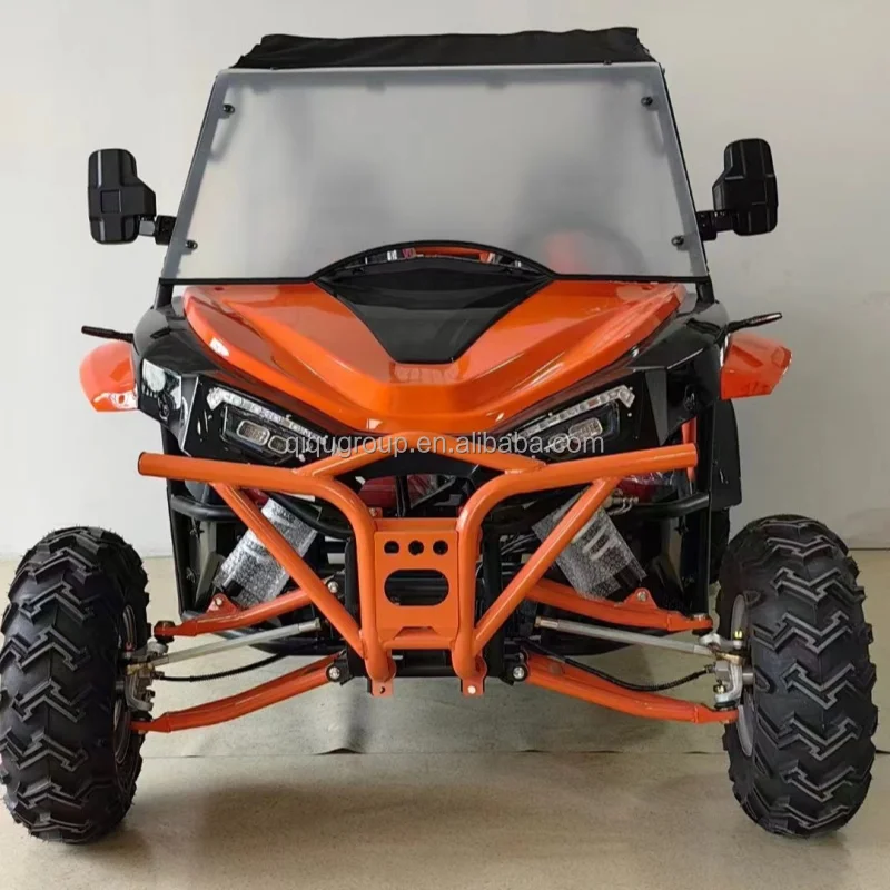 عربات التي تجرها الدواب على الطرق الوعرة بمقعدين تعمل بالغاز بقوة 230 سي سي سي مع تعليق مستقل بإطار مناسب لجميع التضاريس #3