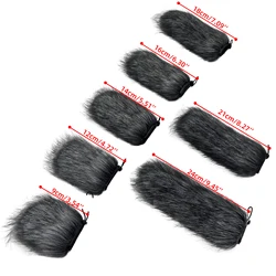 Outdoor Pop Filter Mic Furry Windscreen Muff Windproof Microphone Sleeve Microphone Cover Dead Cat For Interview Dropshipping