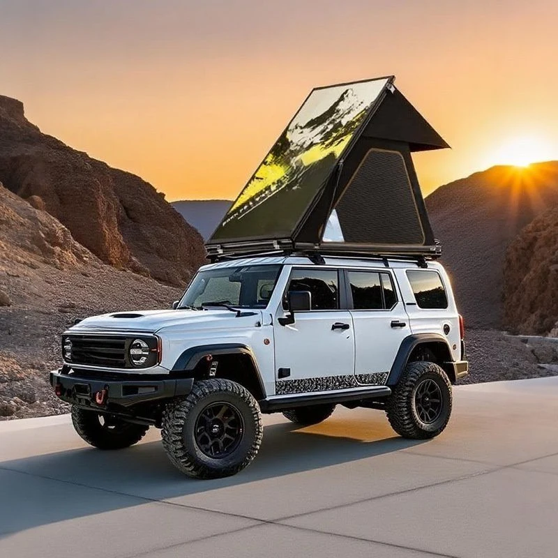 Hot Selling Ultra Thin 8Cm Car Roof Tent Aluminium Alloy Spray Customized Waterproof 4 Seasons 2-3 Per High Quality