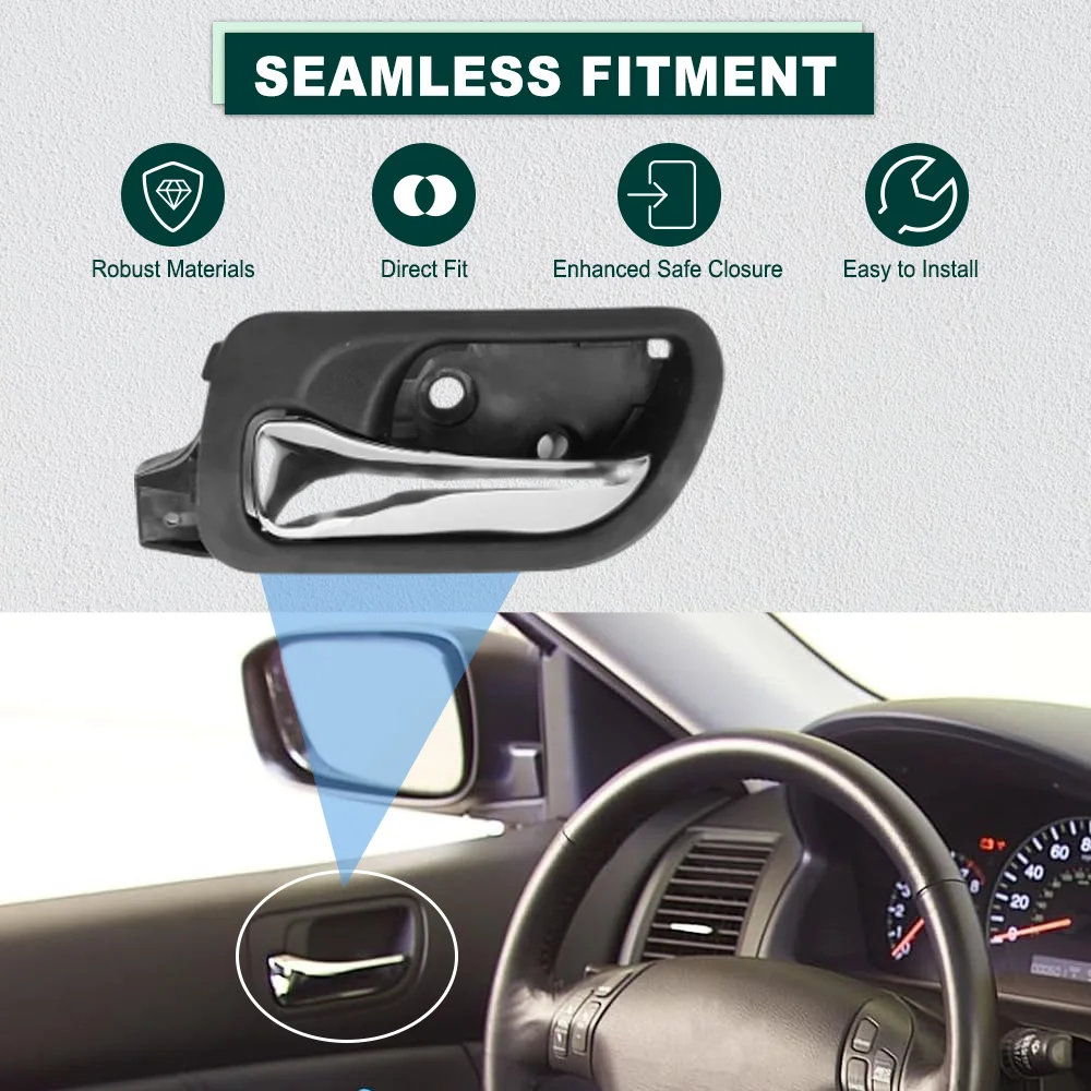 

4 шт., внутренние дверные ручки автомобиля, передняя задняя левая и правая для Honda Accord Sedan 2003 2004 2005 2006 2007, левая ручка