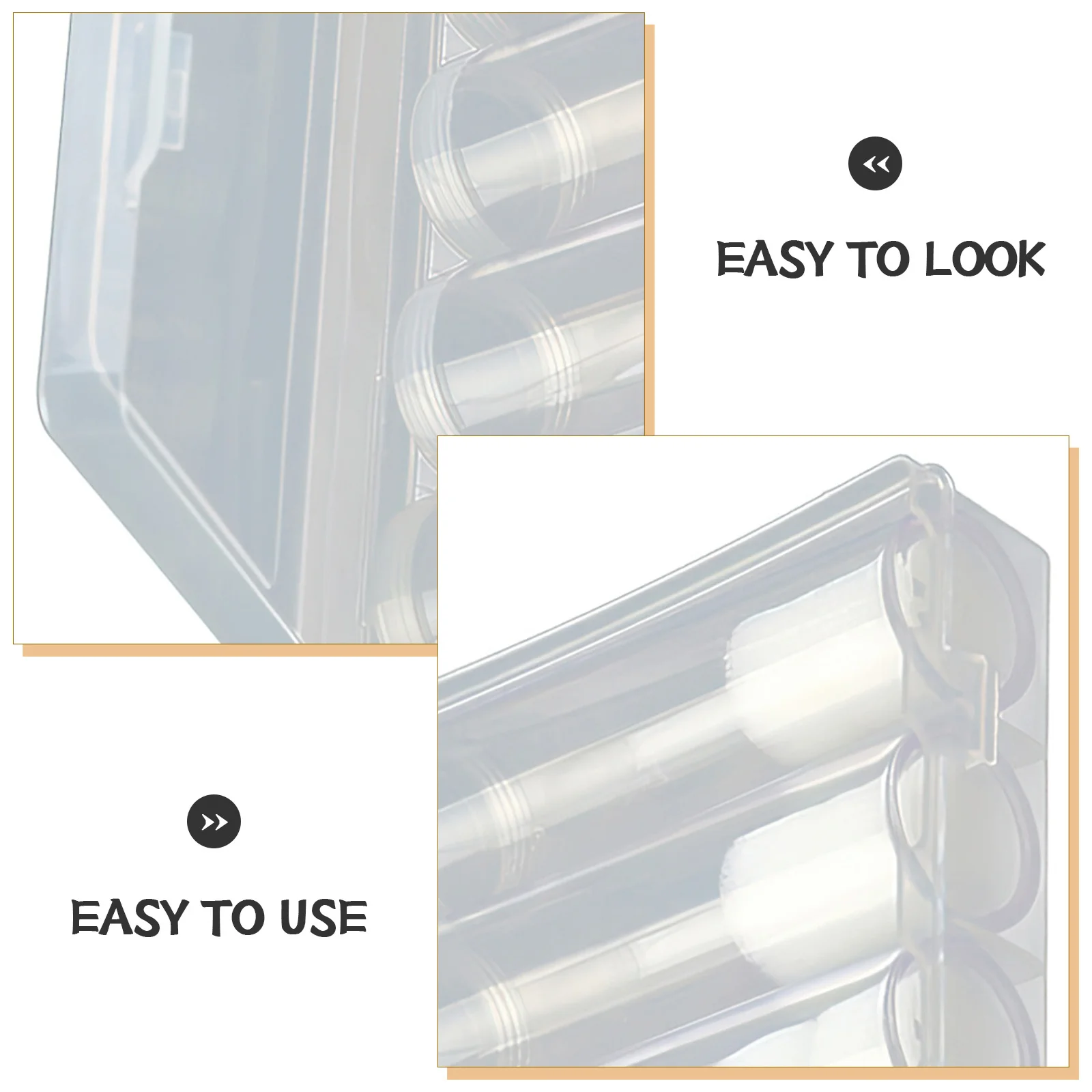 Soportes de tubos de almacenamiento de monedas Premium, 6 uds., 5 tubos, 1 caja, organizadores transparentes para coleccionistas, protección de exhibición