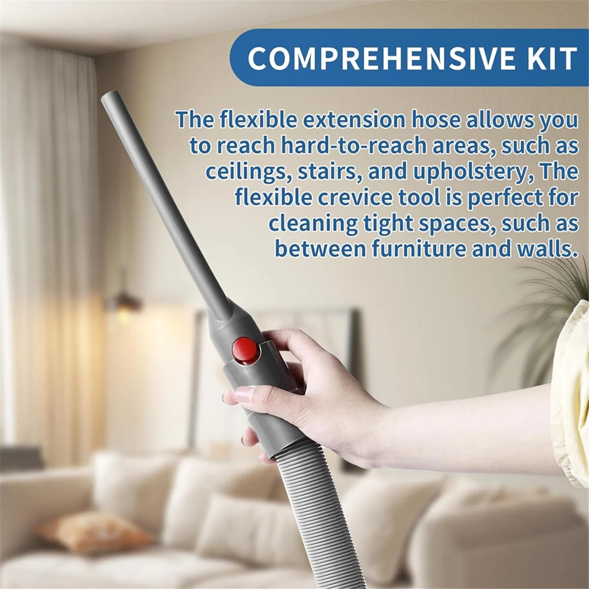 The New 3PCS Extension Hose and Crevice Tool for V15 V11 V10 V7 V8 Absolute Animal Model Cordless Vacuum Attachment