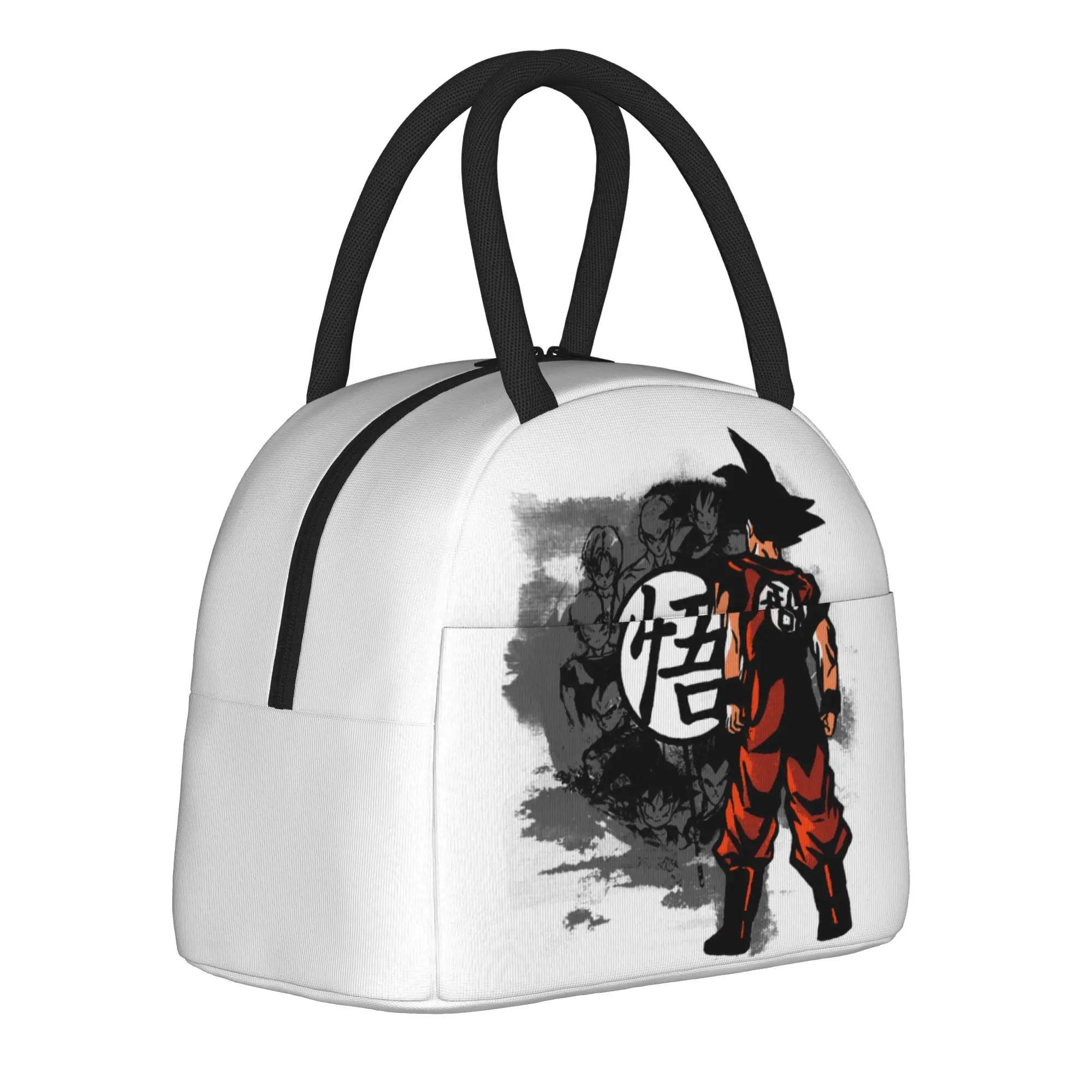 

Together they Fight Goku DBZ Super Saiyan Insulated Lunch Bags Thermal Bag Reusable,Lunch Container Large Lunch Box Tote