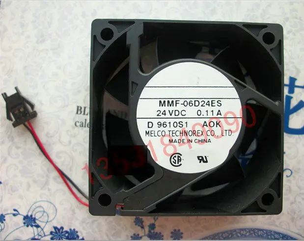 

New Original Inverter Cooling Fan MMF-06D24ES AOK DC24V 0.11A 60*60*25MM 2Lines