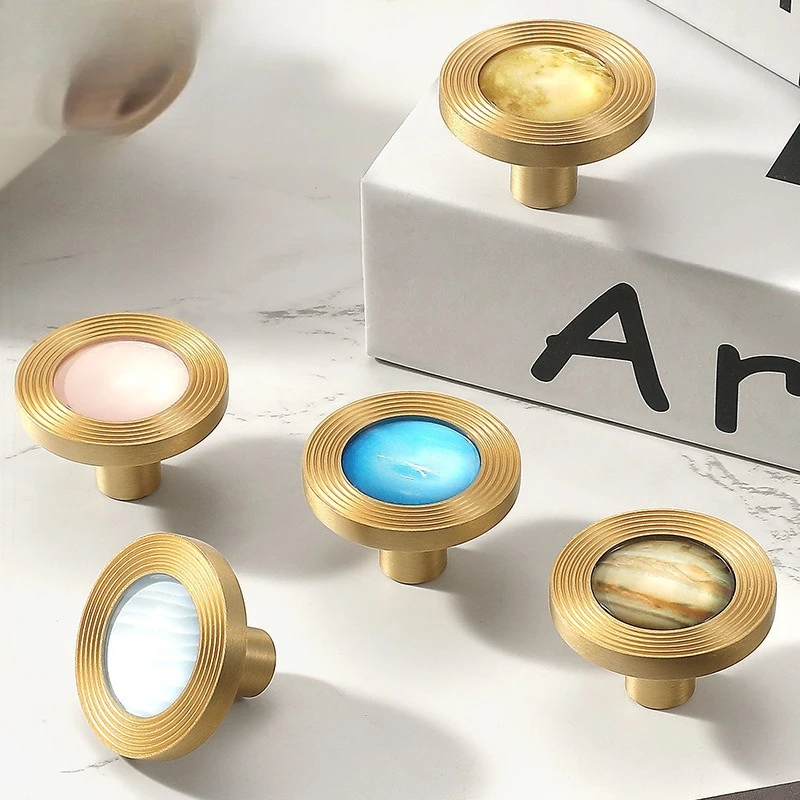 النحاس + كريستال زجاج درج مقبض الشمال نمط قسط خزانة خزانة مقبض الباب مقبض باب الخزانة مقابض الأثاث الفرنسي