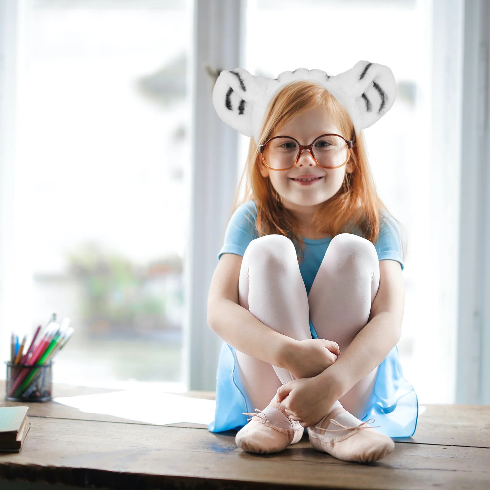 Ogon tygrysa zabawka rękawiczki z pazurem tygrysa opaska na uszy tygrysa kostium dziecięcy nowość rekwizyty do Cosplay akcesoria dla zwierząt kostiumy do specjalnego zastosowania