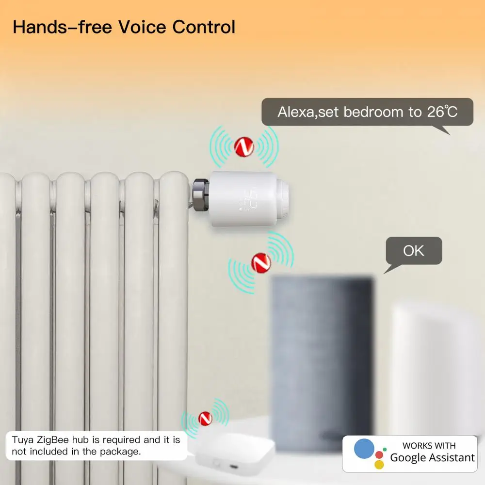 Tuya Smart Temperature Controller attuatori per valvole Wireless radiatore termostatico Wifi remoto