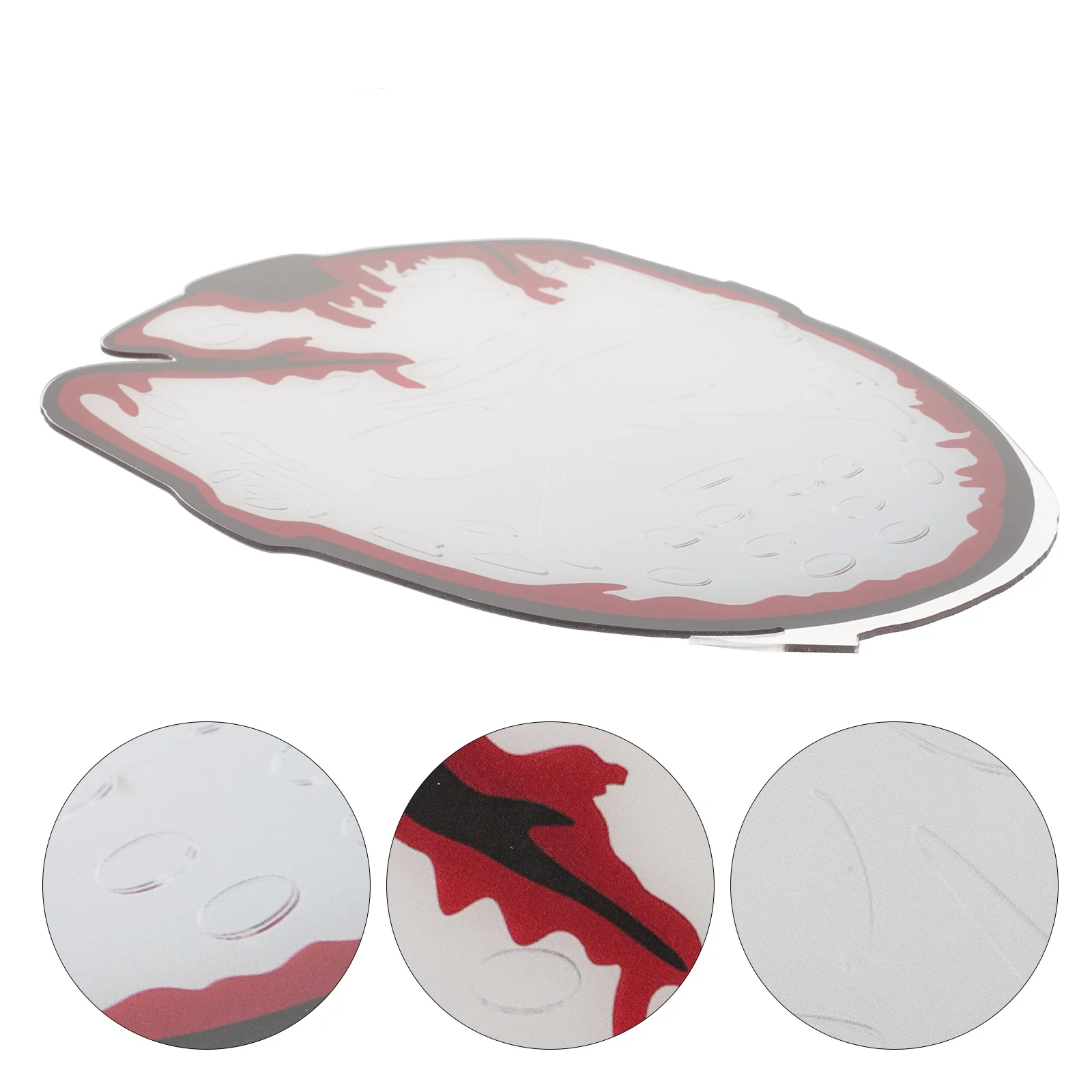 

Blood Print Acrylic Wall Decor Scary Mirror For Door Window Indoor Party Haunted Halloween Mirror Decor Scary Window