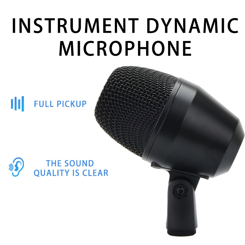 

PGA drum microphone, percussion drum bass microphone, metal dynamic Microphon, suitable for low-frequency instrument performance