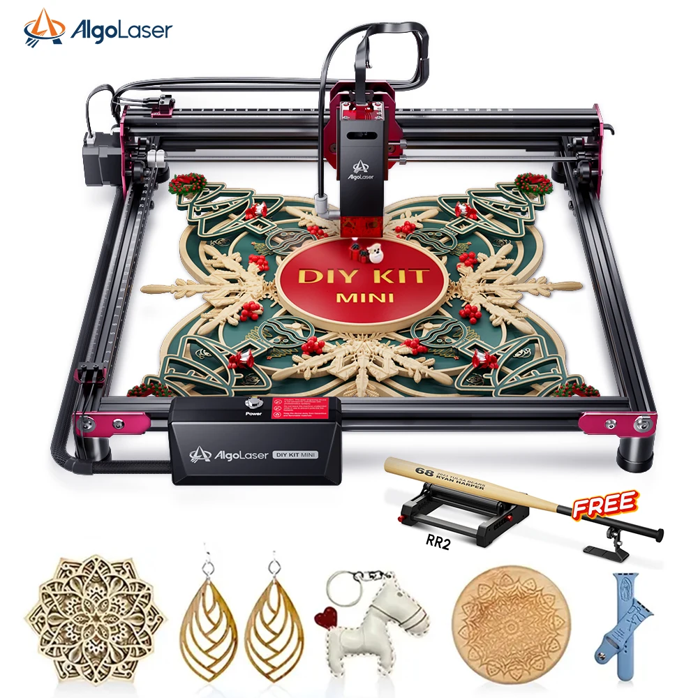 

Algolaser Laser Engraving Mini 5W/10W 445±5nm Blue CNC High Accurate Lasers Cutting Machine Acrylic Leather Woodworker Engraver