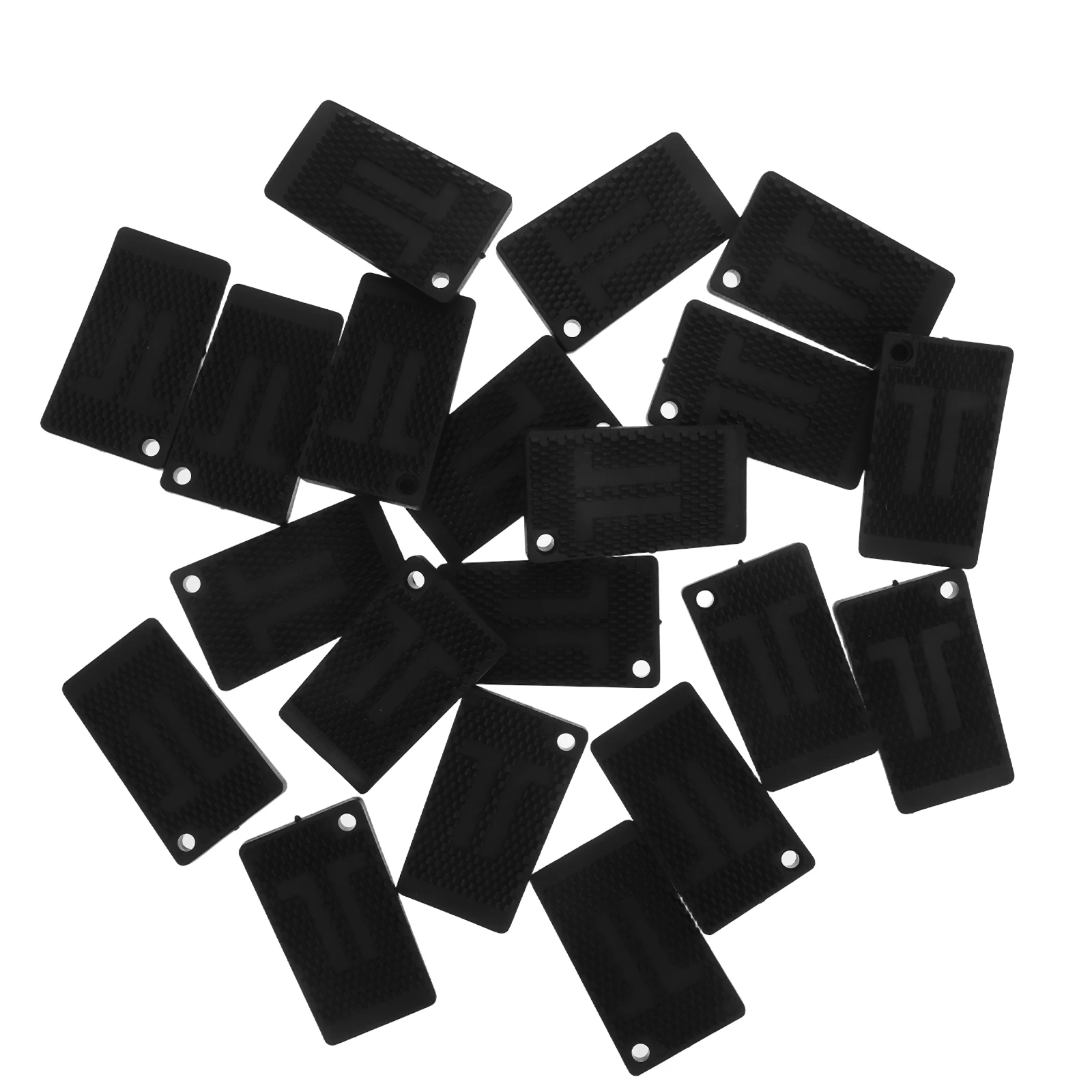 

20pcs niture Shims Anti Vibration Pads Moisture-proof Anti-slip Table Foot Mats Flexible Plastic Leveling Pads for Washing