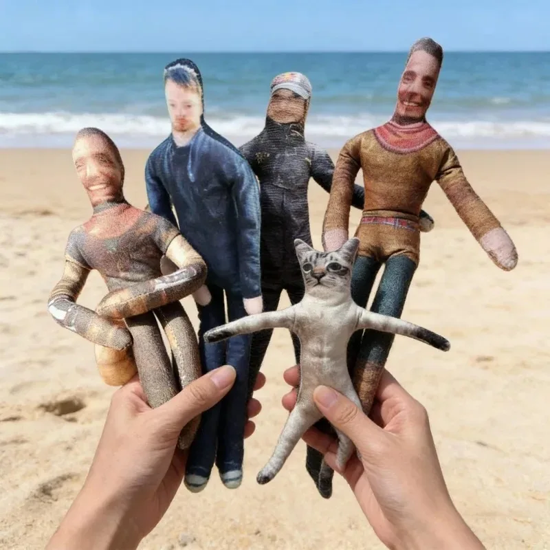 1/5PCS Bendable Custom Plush Figure, Print Your Own Image on Long Soft Doll, Poseable Arms & Legs, Birthday Christmas Gift