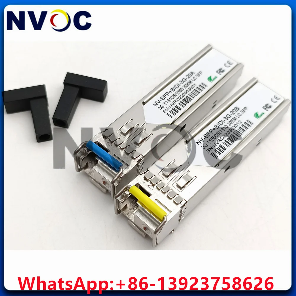3G Single mode Bi-Directional 10KM 20KM BIDI SDI SFP+ Over Fibre Optic Cable Using in Blackmagic Design to Fiber Converter