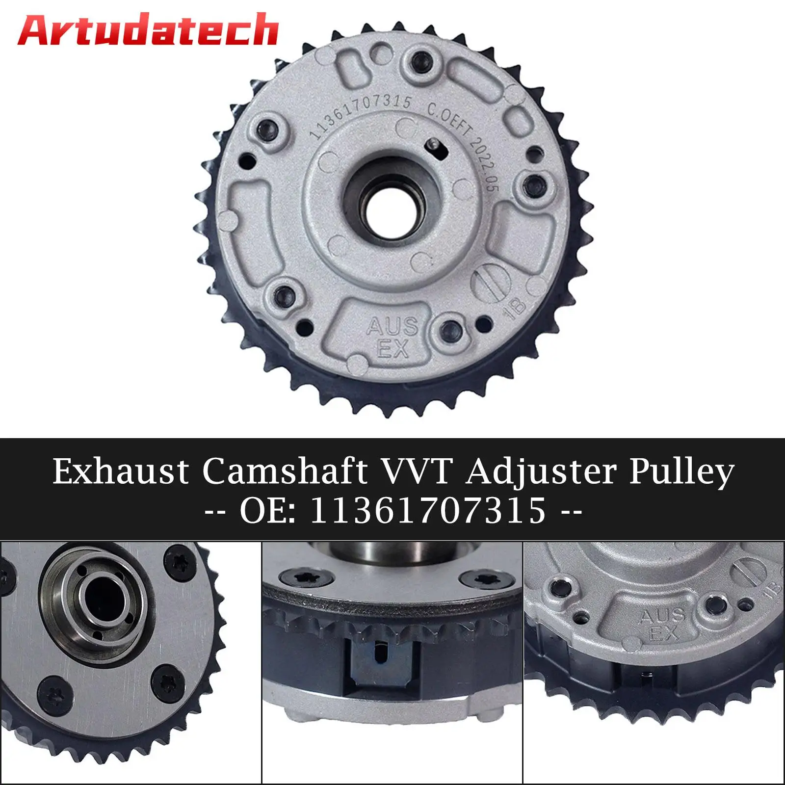 

Artudatech Exhaust Camshaft VVT Adjuster Pulley for BMW E46 E81 E82 E87 E90 E91 11361707315