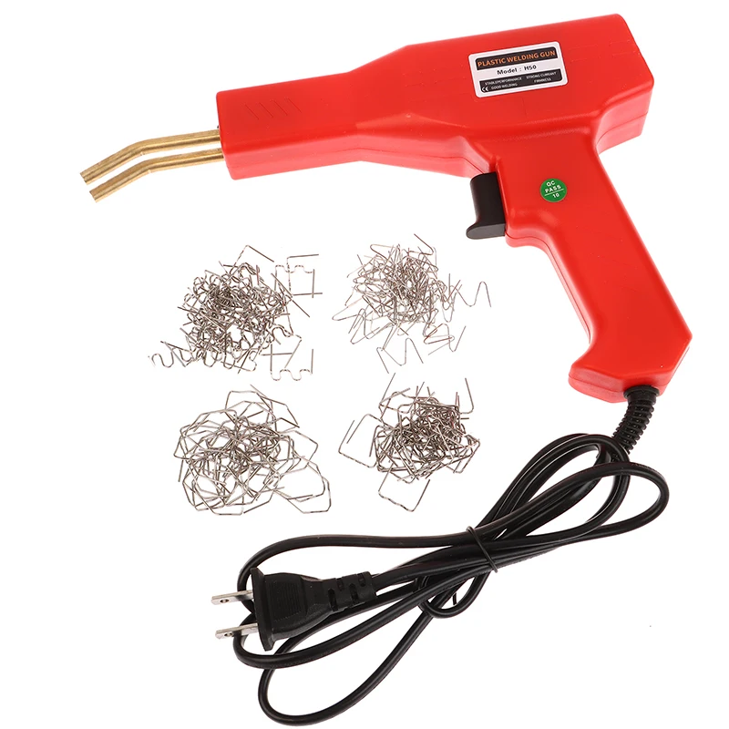 

1Pcs Plastic Welder Welding Machine Car Bumper Soldering Gun 4 Types Staples For Bumper/Kayak/Plastic Product Repairs