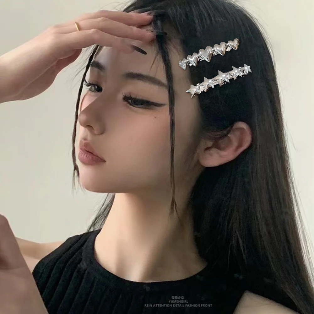 2024 INS Fashion Geometric Gold Silver Color Metal Spring Hair Clips for Girls Jewelry Hair Pins Women Hair Tools Accessories image 6