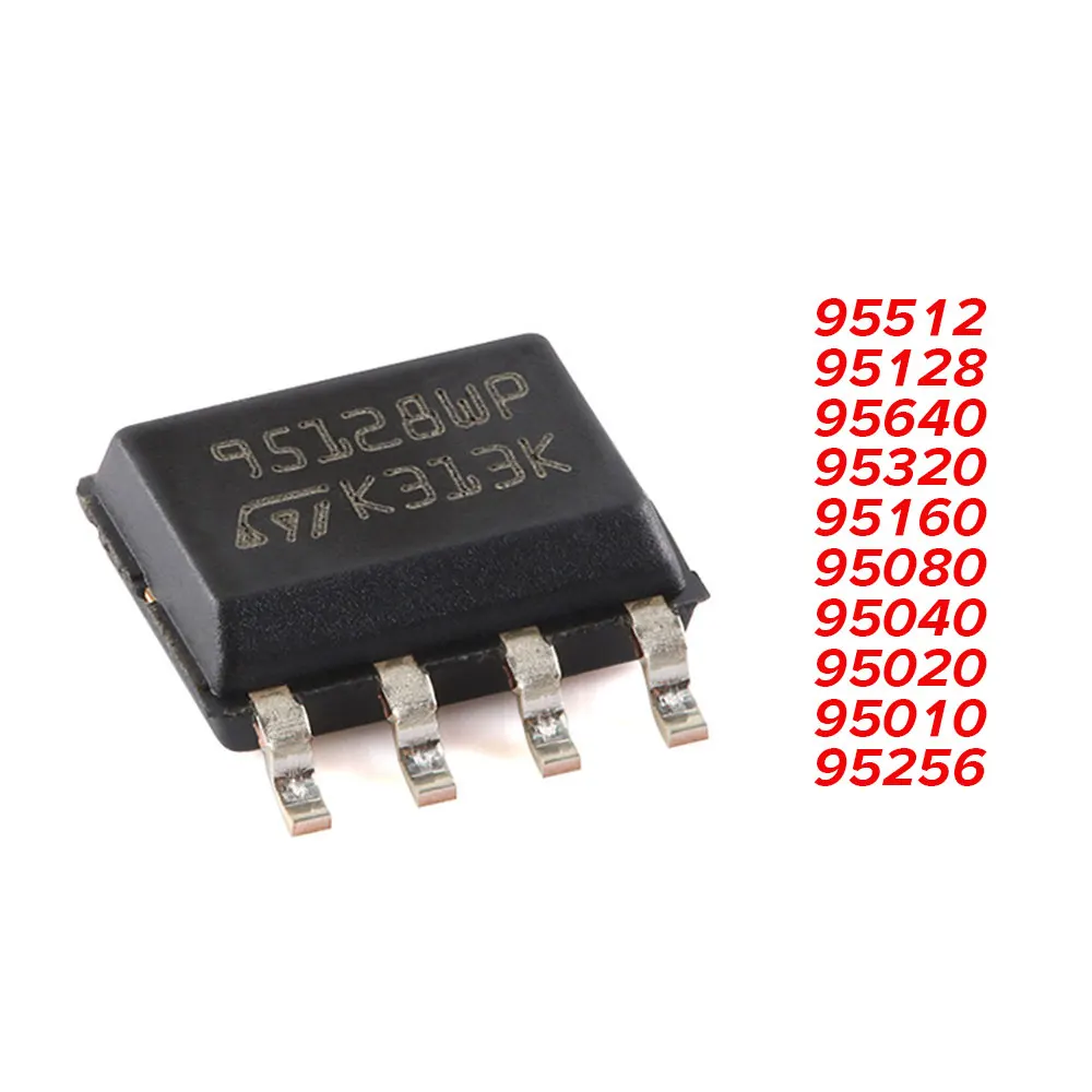5PCS  M95512-WMN6TP 95512 95128 95640 9532 95160 95080 95040 95020 95010 95256 IC Chip SOP8