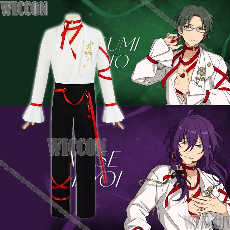 ماوي أيأسه شو إتسوكي لعبة فرقة النجوم! الذكرى العاشرة أزياء تنكرية قمصان بانت موحدة حفلة كرنفال الزي النساء الرجال #1