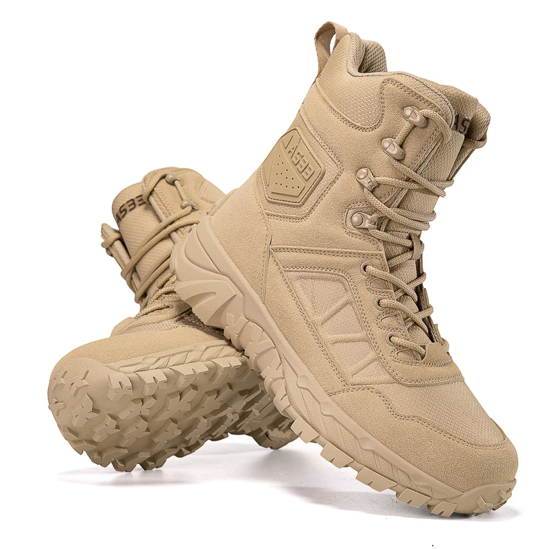 

QinMinXuan походные ботинки мужские зимние уличные кожаные водонепроницаемые высокие треккинговые ботинки непромокаемые армейские военные ботинки для кемпинга