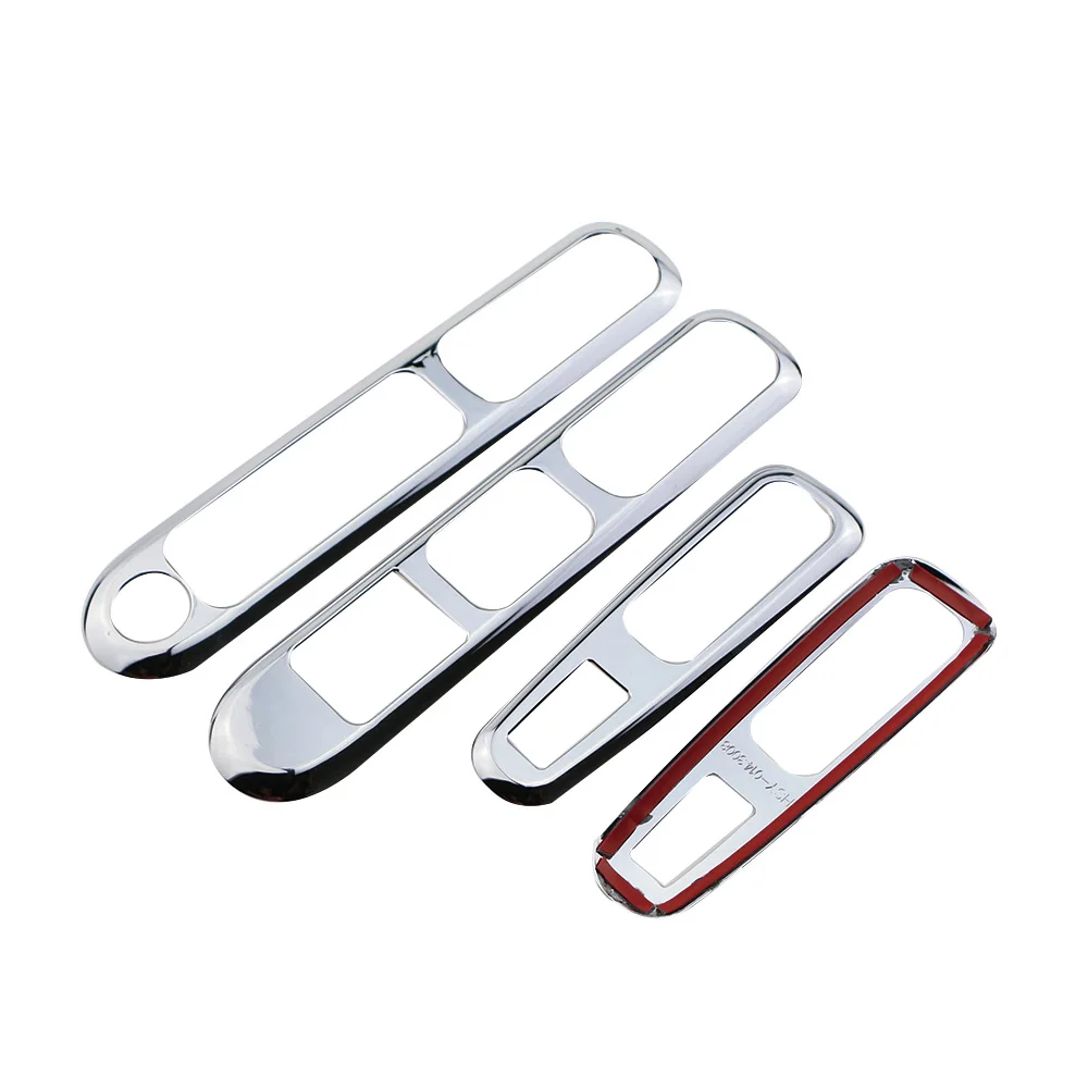 Car Window Lift Switch Button Cover for Peugeot 3008 2013 2014 2015 Trim Chrome  Door Armrest Panel Handle Holder