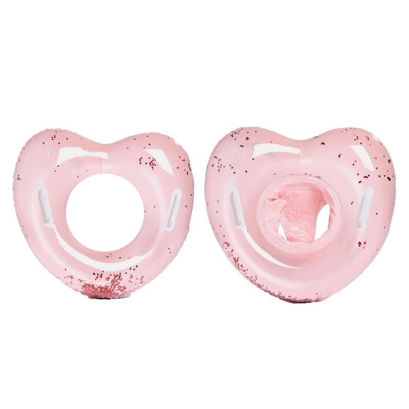 yunyun Inflatable Swimming Rings Inflatable Pool Love Heart Float Swim Pool Hoop Rafts Float Rings Water Fun Beach Parties Toy