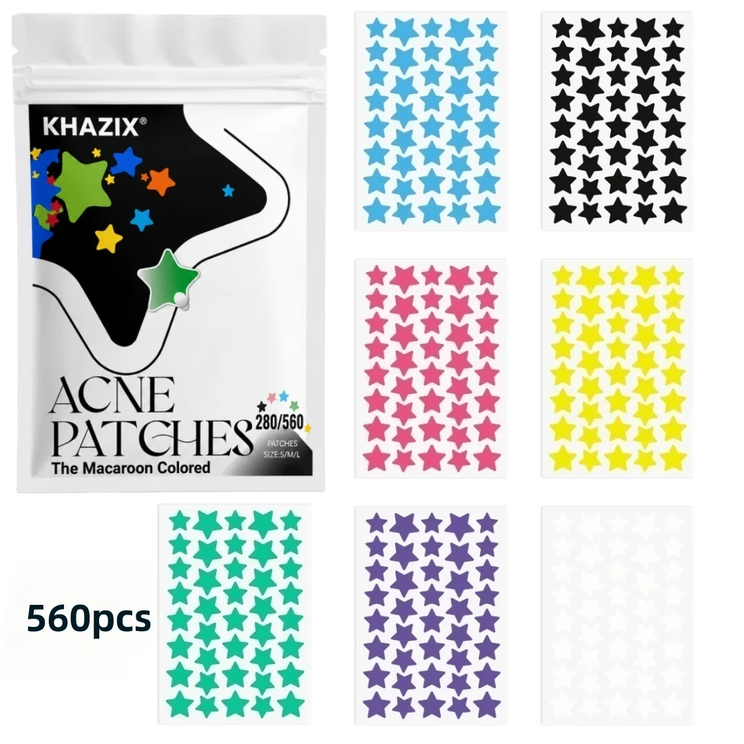 Star Pimple Patches For Face Hydrocolloid, Absorbing Cover, Tea Tree, Hydrocolloid Acne Patch, Cute Star Pimple view 5