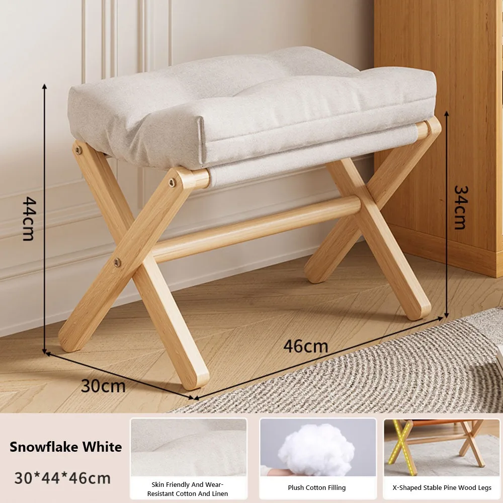مسند قدم مخملي ناعم، غطاء قابل للإزالة، مسند قدم ناعم من الخشب الصلب، أريكة قماشية قابلة للغسل، استراحة غداء للمكتب العثماني #1