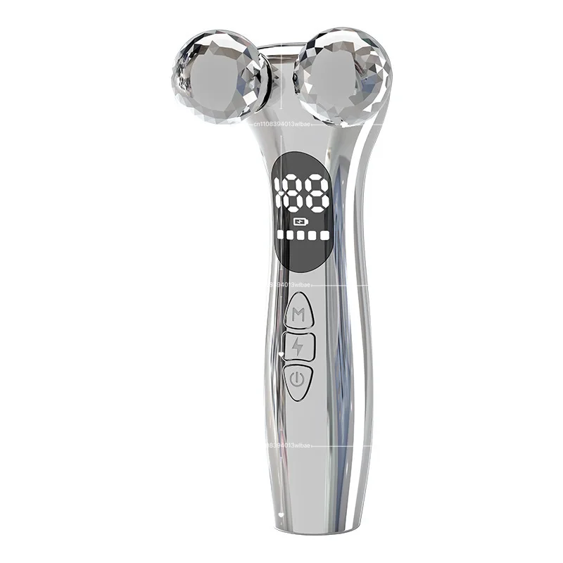 4D Electric Massage Roller with Spherical Heads, Home Beauty Device for Eye Face and Body Skin Relax Care